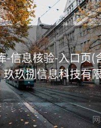 玖玖图库-信息核验-入口页(含规则要点)，玖玖捌信息科技有限公司